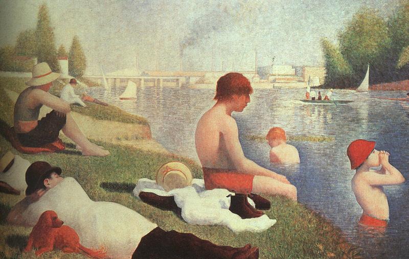 Georges Seurat Bathing at Asniers France oil painting art